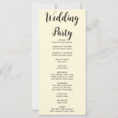 Country Pumpkins Kariert Fall Yellow Wedding Progr (Rückseite)