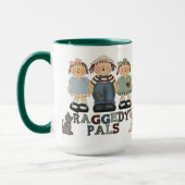 Country Raggedy Ann und Andy Pals Coffee Tasse (Links)