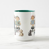 Country Raggedy Ann und Andy Pals Coffee Tasse (Zentrum)