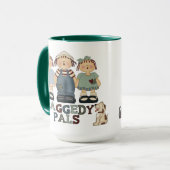 Country Raggedy Ann und Andy Pals Coffee Tasse (Vorderseite Links)