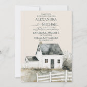 Country Ranch Farm Barn Wedding Einladung (Vorderseite)