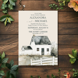 Country Ranch Farm Barn Wedding Einladung
