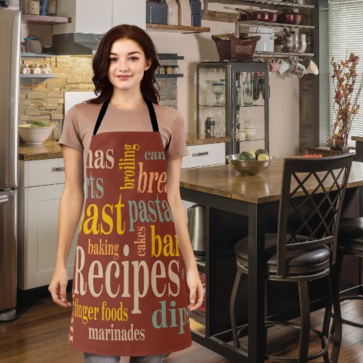 Country Recipe Redewendungen Burnt Umber Schürze