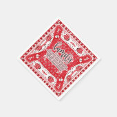 Country Red Bandana Summer Family Wiedersehen Serviette (Ecke)