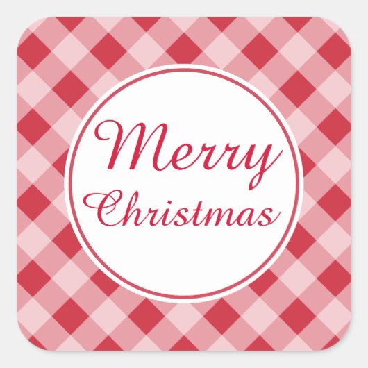 Country Red Frohe Weihnachtsgeschenke Aufkleber (Vorderseite)
