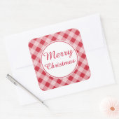 Country Red Frohe Weihnachtsgeschenke Aufkleber (Umschlag)