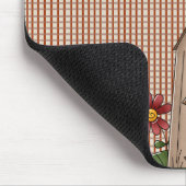Country Red Gingham Karos Mousepad (Ecke)