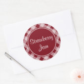 Country Red Gingham Kitchen Stickers (Umschlag)
