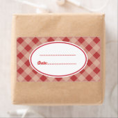 Country Red Kitchen Backgeschenk Markierung Etiket (Insitu)