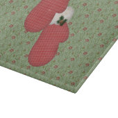Country Red Mittens Glass Cutting Board Schneidebrett (Ecke)
