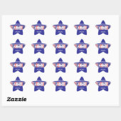 Country Red, White & Blue Army Mama Star Sticker (Blatt)