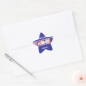 Country Red, White & Blue Army Mama Star Sticker (Umschlag)