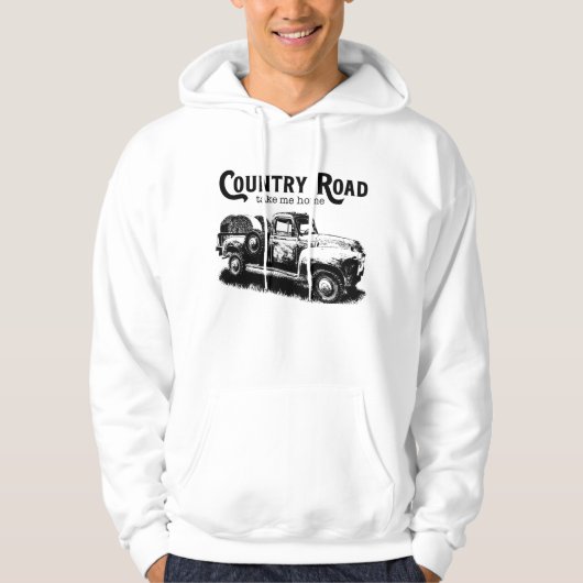 Country Road bringt mich Zuhause Hoodie (Vorderseite)