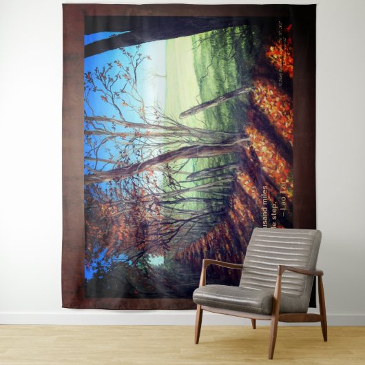 Country Road Fine Art Landschaft Print Wandteppich (Beispiel)