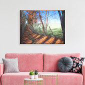 "Country Road" Kunstlandschaft Leinwanddruck (Insitu (Wohnzimmer))