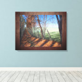 "Country Road" Kunstlandschaft Leinwanddruck (Insitu (Holzboden))