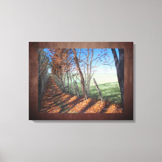 "Country Road" Kunstlandschaft Leinwanddruck (Vorderseite)