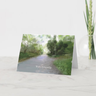Country Road Sympathy Card Karte