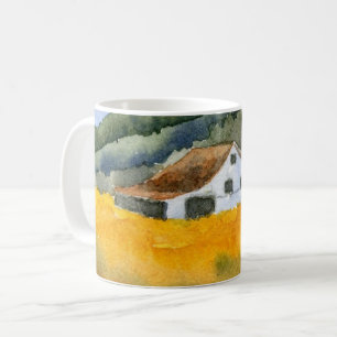 Country Road Tasse ländliches großes Stallfeld Her