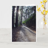 Country road through forest karte (Gelbe Blume)