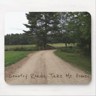 Country Roads Mouse Pad Mousepad
