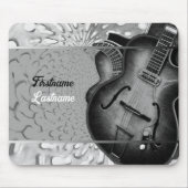 Country Rock Music Semi-Grunge Electric Guitar Mousepad (Vorne)