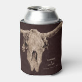 Country Rodeo Western Brown Bull Skull Dosenkühler (Kanne Vorderseite)