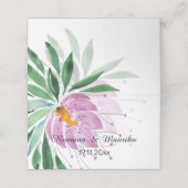 Country Romantik Lotus Festival Moon and Stars Platzkarte (Außenseite Aufgefaltet)