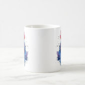 Country Rooster Chicken Watercolor Stil Kaffeetasse (Mittel)