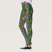 Country Rooster Chicken Watercolor Stil Leggings (Links)
