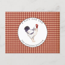 Country Rooster Farmhouse Geschenkgutschein