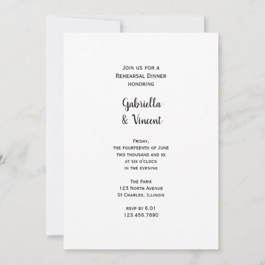 Country Rose Cowboy Boots Hochzeit Probe Dinner Einladung (Rückseite)