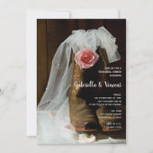 Country Rose Cowboy Boots Western Probe Abendessen Einladung (Vorderseite)