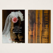 Country Rose Western Hochzeit Wohltätigkeit Liebli (Vorne & Hinten)