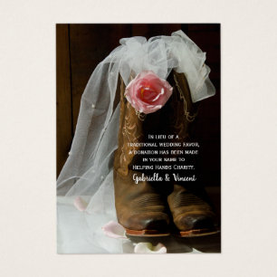 Country Rose Western Hochzeit Wohltätigkeit Liebli