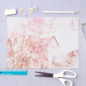 Country Rustic Barn White Brown Not Script Seidenpapier (Handwerk)
