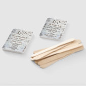 Country Rustic Birch Tree Barke Hochzeitsprogramme Fächer (Non-assembled)