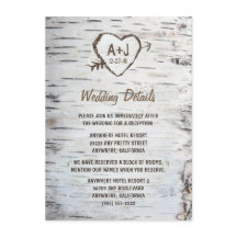 Country Rustic Birch Tree Barkehe Hochzeit