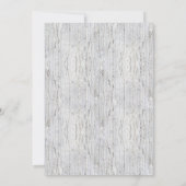 Country Rustic Birch Tree Herzenslust Einladung (Rückseite)