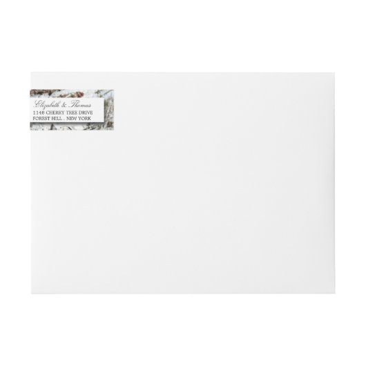 Country Rustic Birch Tree Hochzeit (Vorderseite)