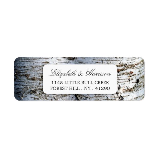 Country Rustic Birch Tree Hochzeit (Vorne)