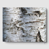 Country Rustic Birch Tree Hochzeit Gästebuch (Rückseite)