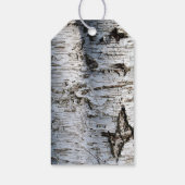 Country Rustic Birch Tree Hochzeit Geschenkanhänger (Rückseite)