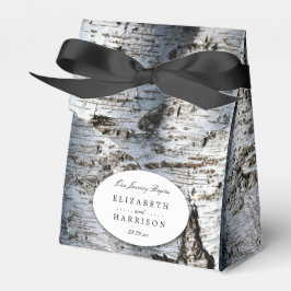 Country Rustic Birch Tree Hochzeit Geschenkschachtel
