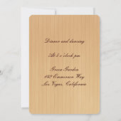 Country Rustic Blue Mason Jars Empfang Card Einladung (Rückseite)