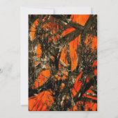 Country Rustic Camouflage Foto Save the Date (Rückseite)