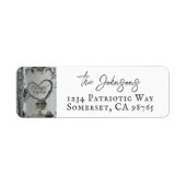 Country Rustic Carved Heart Birch Tree (Vorne)