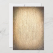 Country Rustic Cowboy Boots Probe Dinner Einladung (Rückseite)