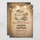 Country Rustic Cowboy Boots Probe Dinner Einladung (Vorne/Hinten)