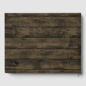 Country Rustic Floral Lila und Gold Hochzeit Gästebuch (Rückseite)